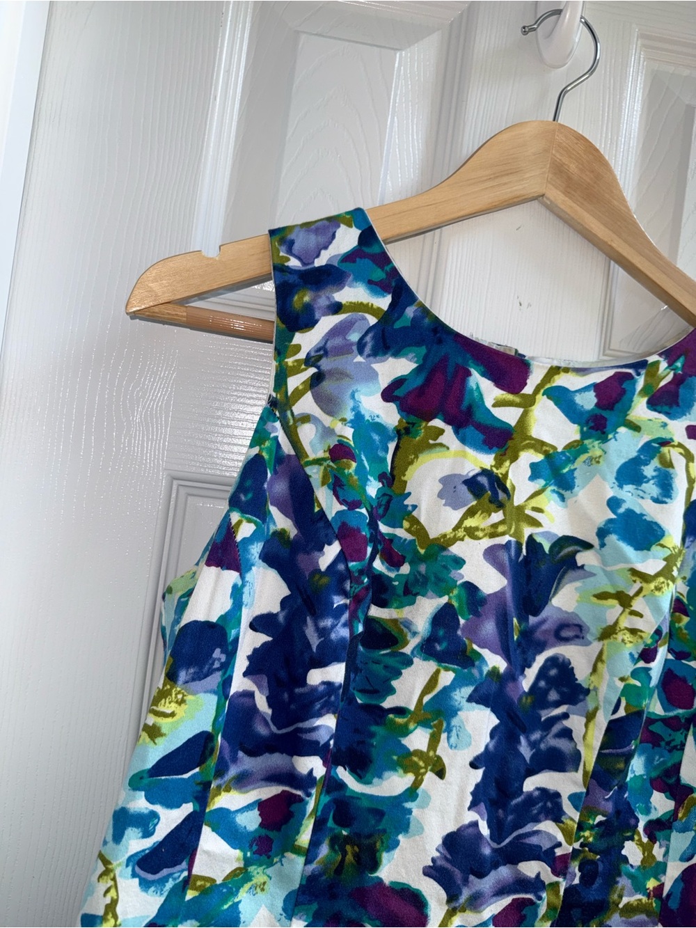 Vintage Ronnie Nicole Sleeveless Floral Fairy Midi Dress 8 Tea party Summer Chic - Picture 3 of 10